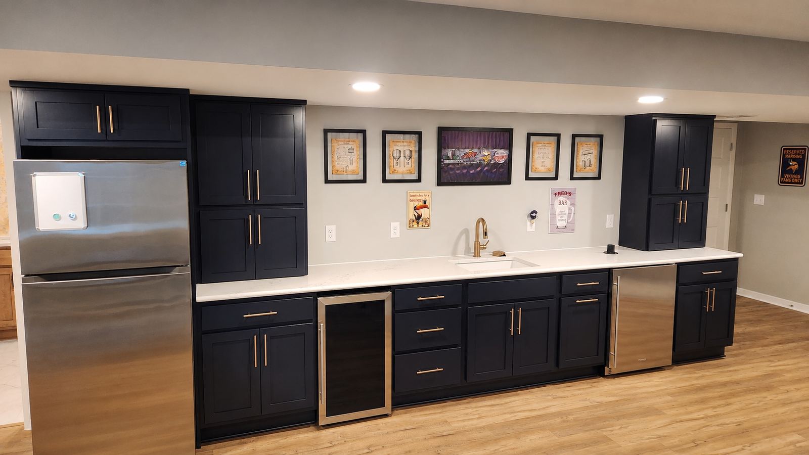 Recreation Rooms for a basement remodel by Corinth Basement Remodeling